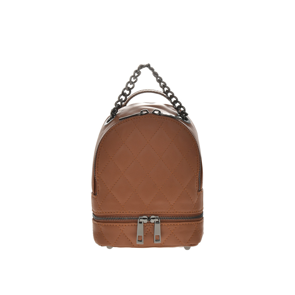Rucsac din piele naturala Antonia Moretti AM1234, Cognac, #1, Bagsy