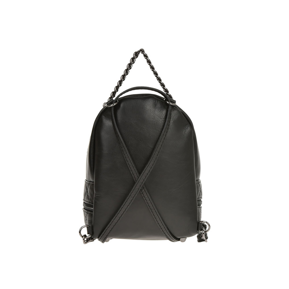 Rucsac din piele naturala Antonia Moretti AM1234, Negru, Nr. 3, Bagsy