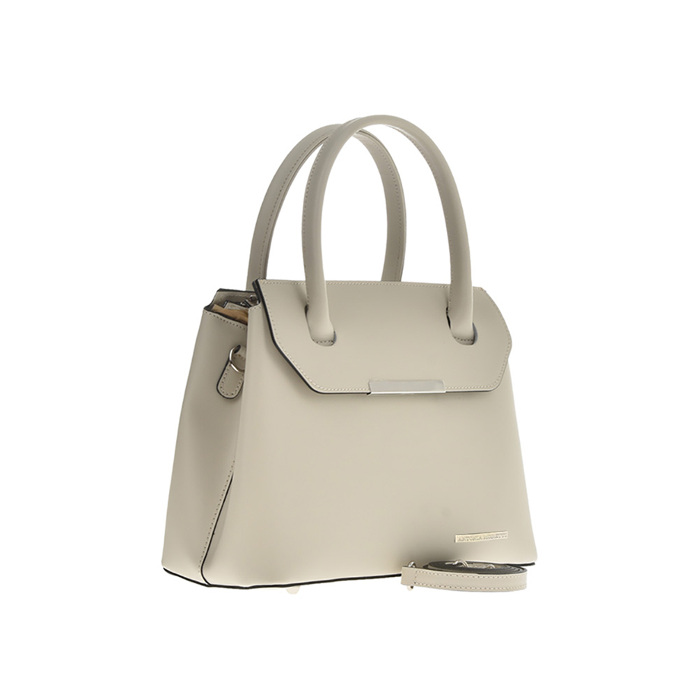 Geanta de mana din piele naturala Antonia Moretti AM1236, Bej, #2, Bagsy