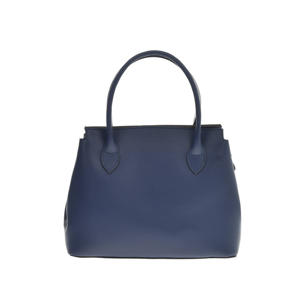 Geanta de mana din piele naturala Antonia Moretti AM1236, Albastru, #3, Bagsy