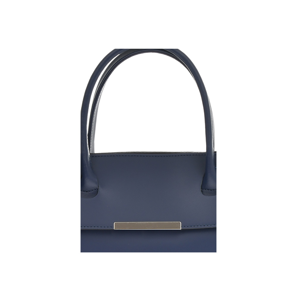 Geanta de mana din piele naturala Antonia Moretti AM1236, Albastru, #5, Bagsy