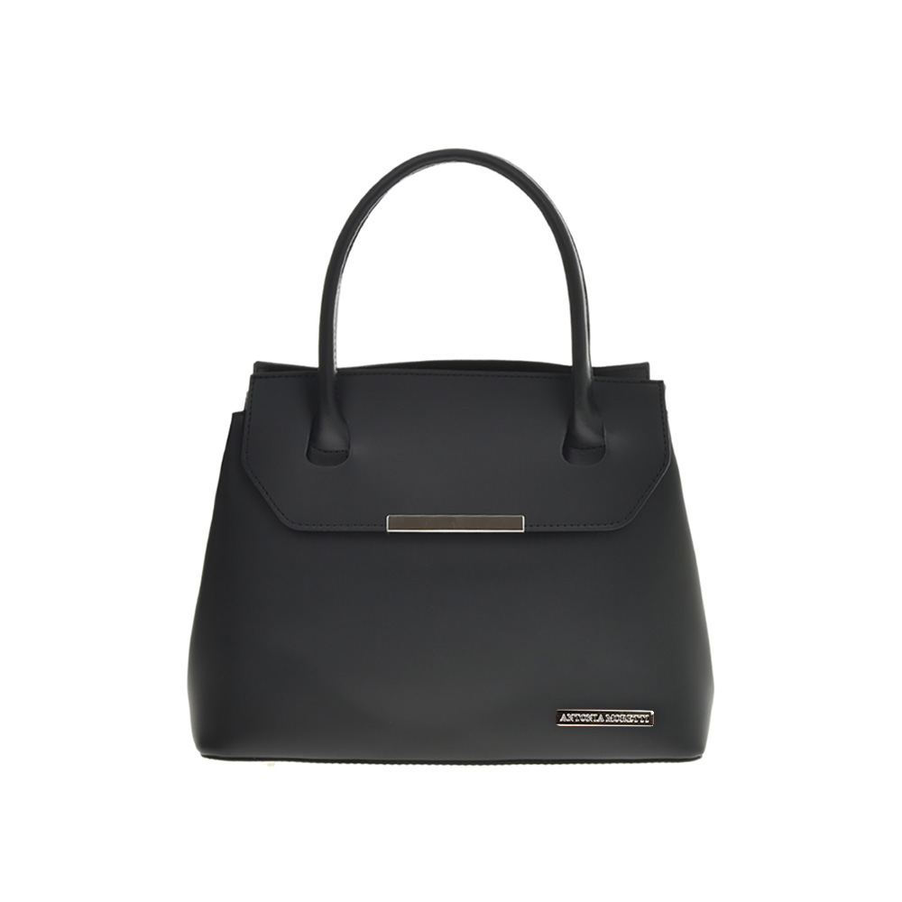Geanta de mana din piele naturala Antonia Moretti AM1236, Negru, #1, Bagsy