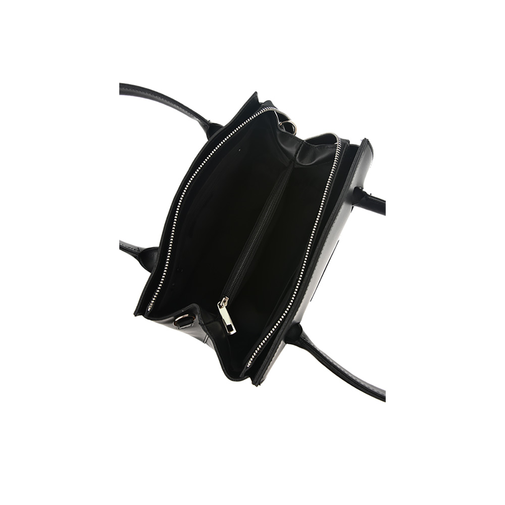 Geanta de mana din piele naturala Antonia Moretti AM1236, Negru, #4, Bagsy