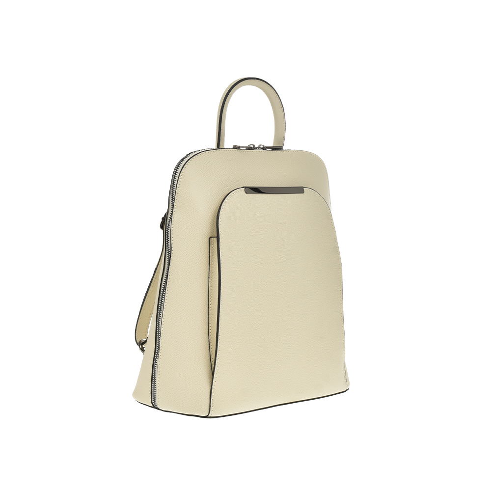 Rucsac dama din piele naturala Antonia Moretti AM1237, Bej, #2, Bagsy