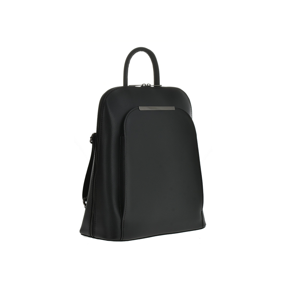Rucsac dama din piele naturala Antonia Moretti AM1237, Negru, #2, Bagsy