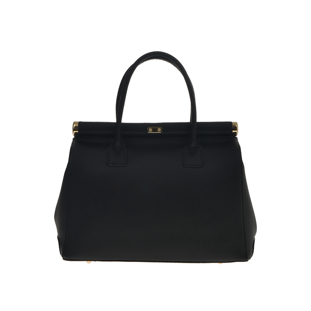 Geanta de mana din piele naturala Antonia Moretti AM1238, Negru, #3, Bagsy