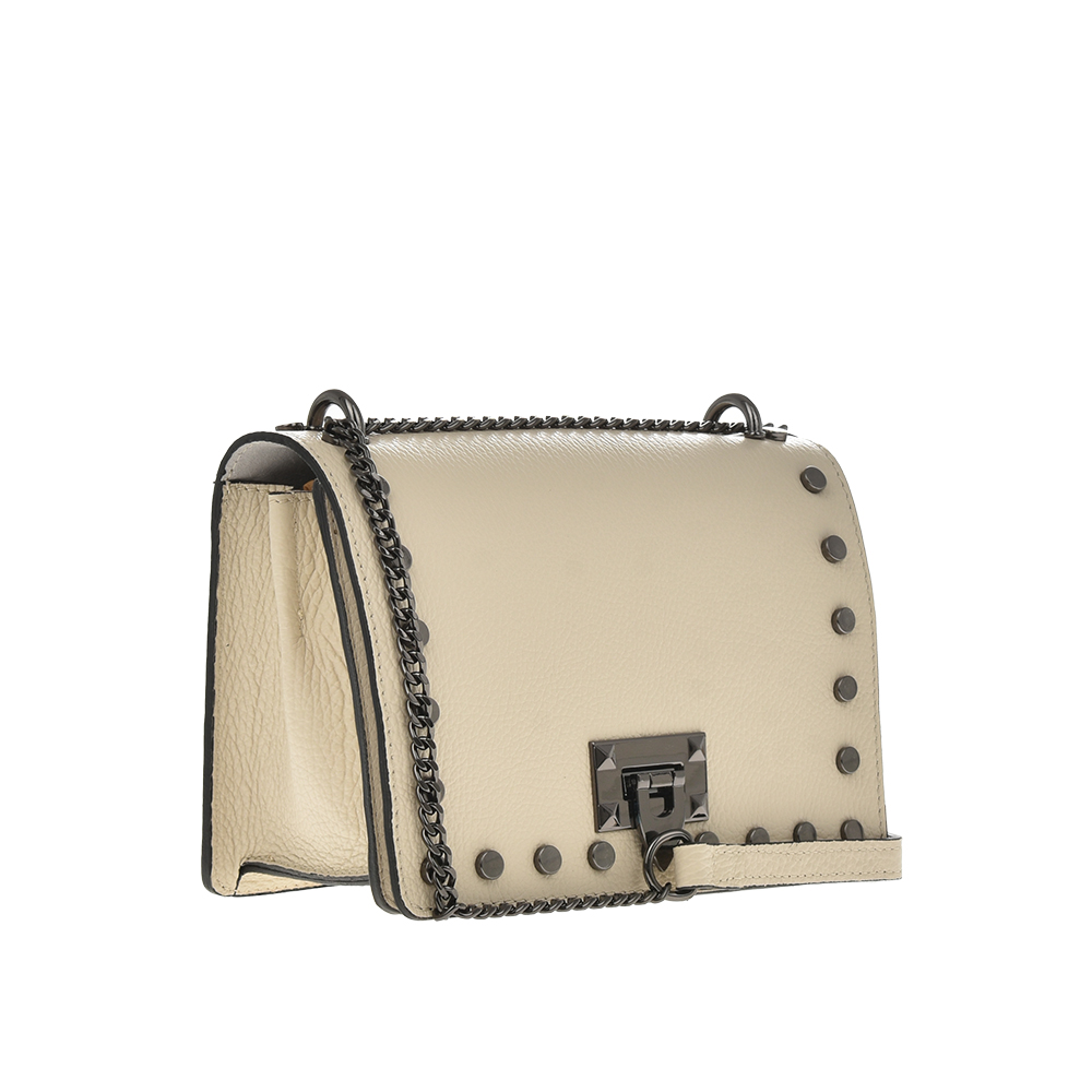 Geanta de umar din piele naturala Antonia Moretti AM1247, Bej, #2, Bagsy