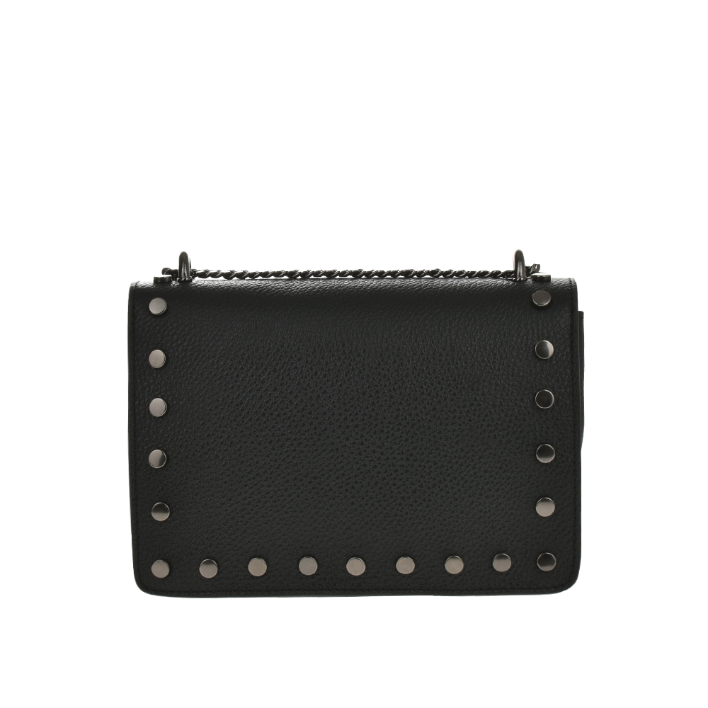 Geanta de umar din piele naturala Antonia Moretti AM1247, Negru, #3, Bagsy