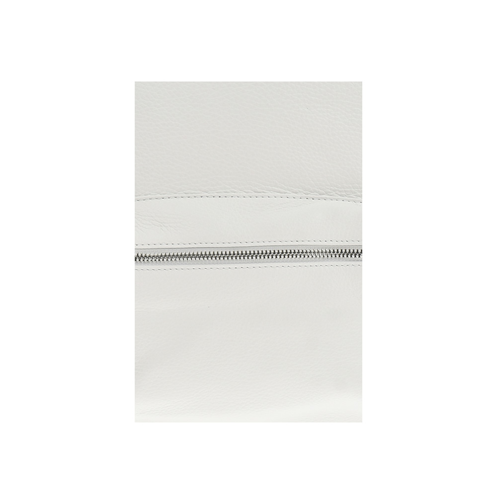 Rucsac dama din piele naturala Antonia Moretti AM1249, Alb, Nr. 5, Bagsy