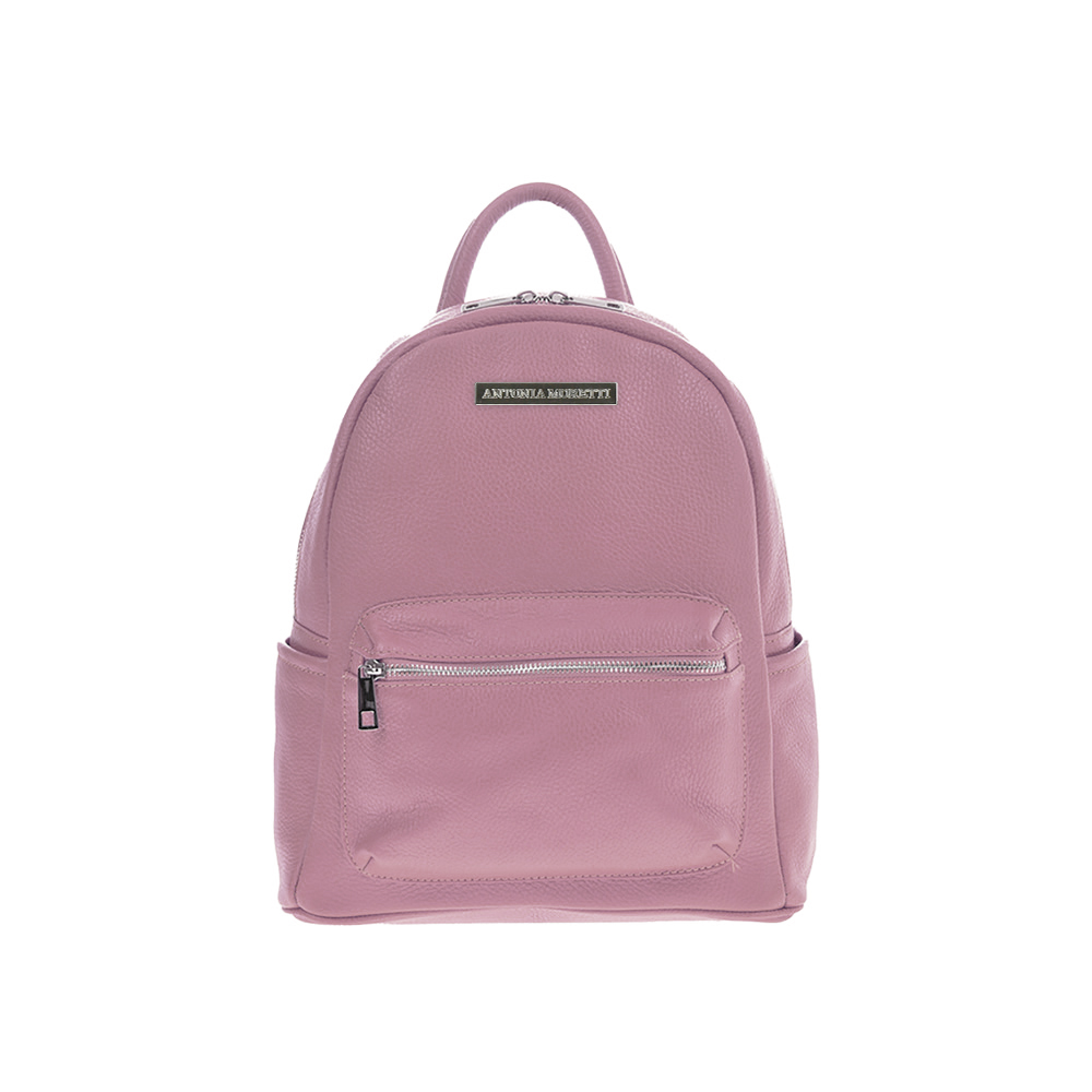 Rucsac dama din piele naturala Antonia Moretti AM1249, Lila, #1, Bagsy
