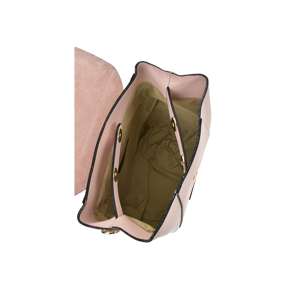 Rucsac din piele naturala Antonia Moretti AM1250, Roz, Nr. 4, Bagsy