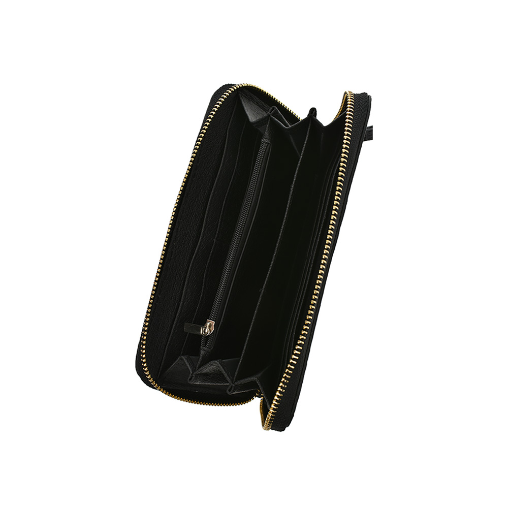 Portofel dama din piele naturala Antonia Moretti AM1252, Negru, #4, Bagsy