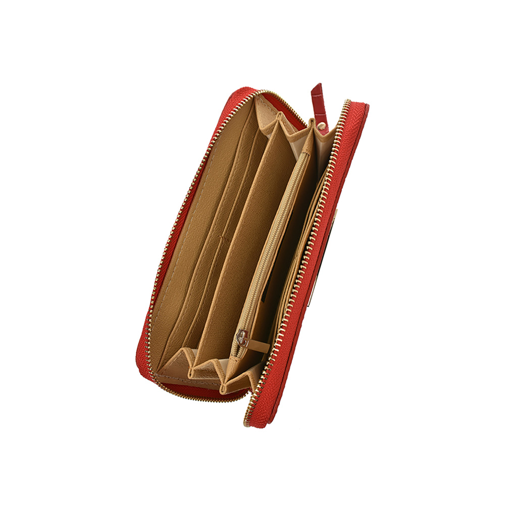 Portofel dama din piele naturala Antonia Moretti AM1252, Rosu, #4, Bagsy