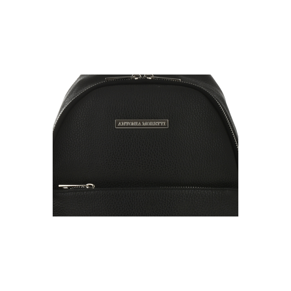 Rucsac dama din piele naturala Antonia Moretti AM1258, Negru, #5, Bagsy