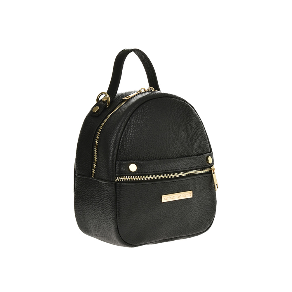 Rucsac dama din piele naturala Antonia Moretti AM1260, Negru, #2, Bagsy