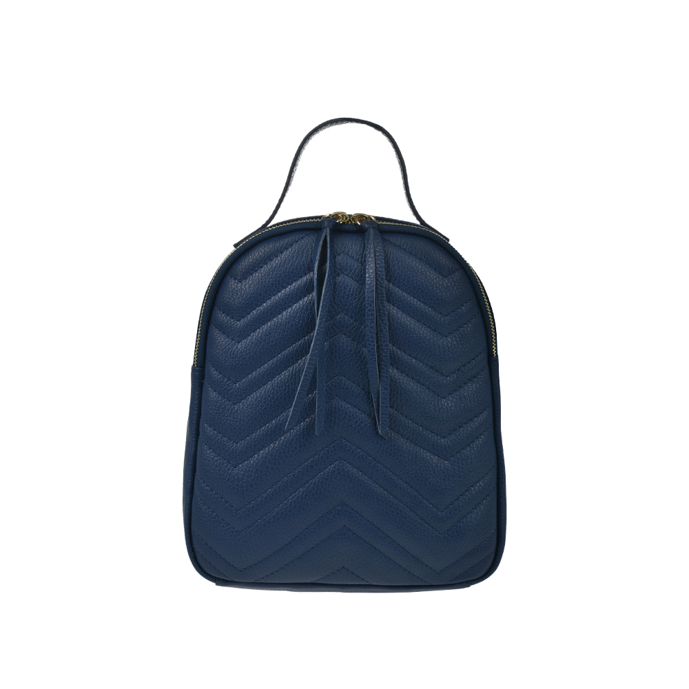 Rucsac dama din piele naturala Antonia Moretti AM1261, Albastru, #1, Bagsy