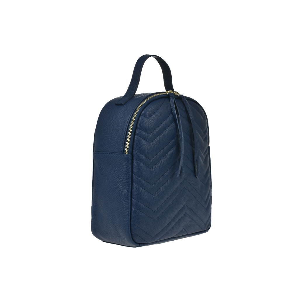 Rucsac dama din piele naturala Antonia Moretti AM1261, Albastru, #2, Bagsy