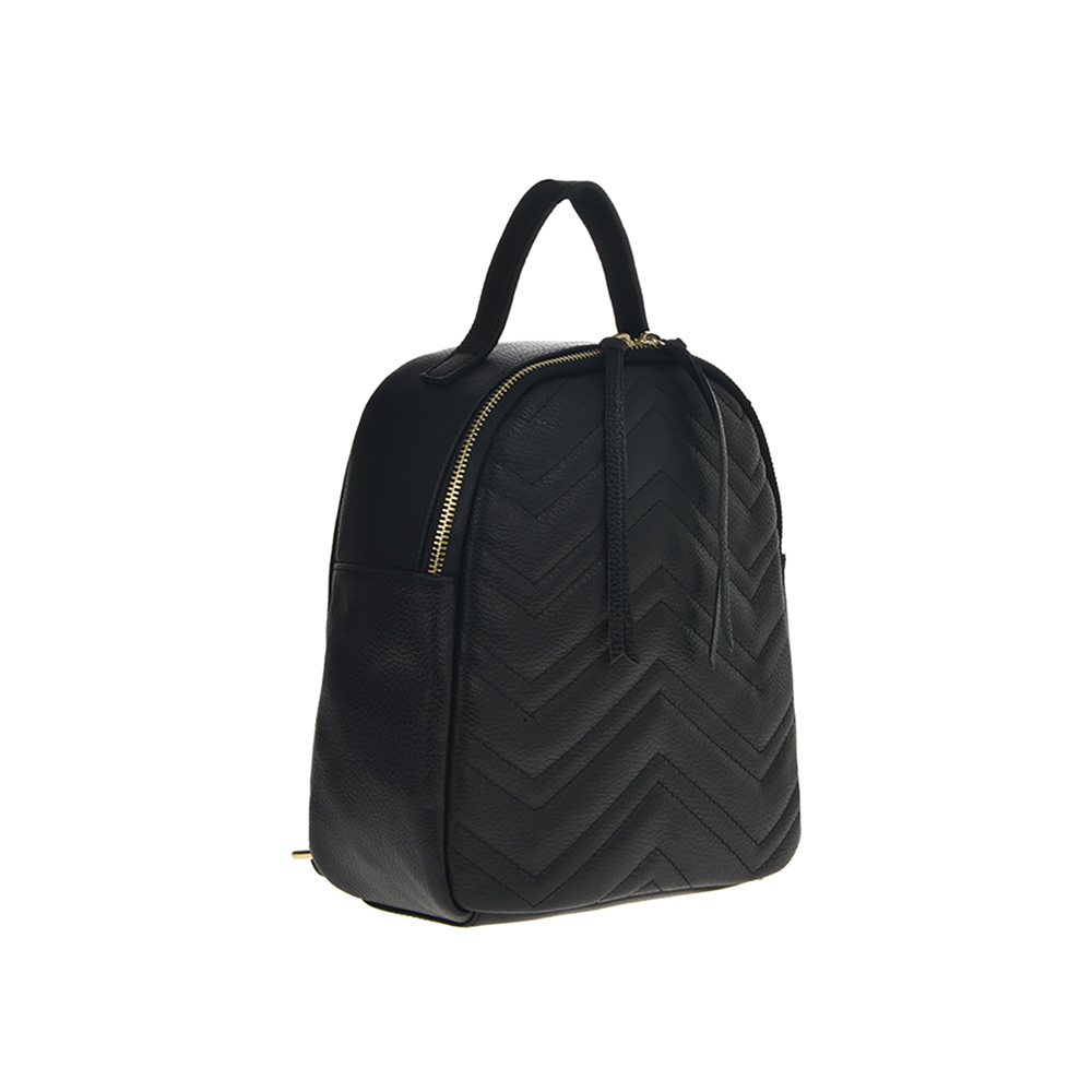 Rucsac dama din piele naturala Antonia Moretti AM1261, Negru, #2, Bagsy
