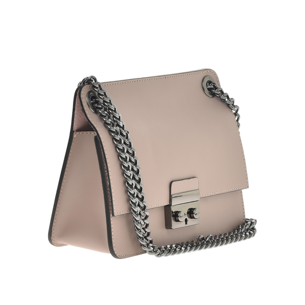 Geanta de umar din piele naturala Antonia Moretti AM1262, Roz prafuit, #2, Bagsy