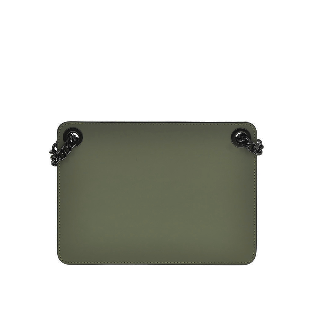 Geanta de umar din piele naturala Antonia Moretti AM1262, Verde, #3, Bagsy