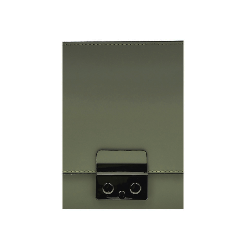 Geanta de umar din piele naturala Antonia Moretti AM1262, Verde, #5, Bagsy