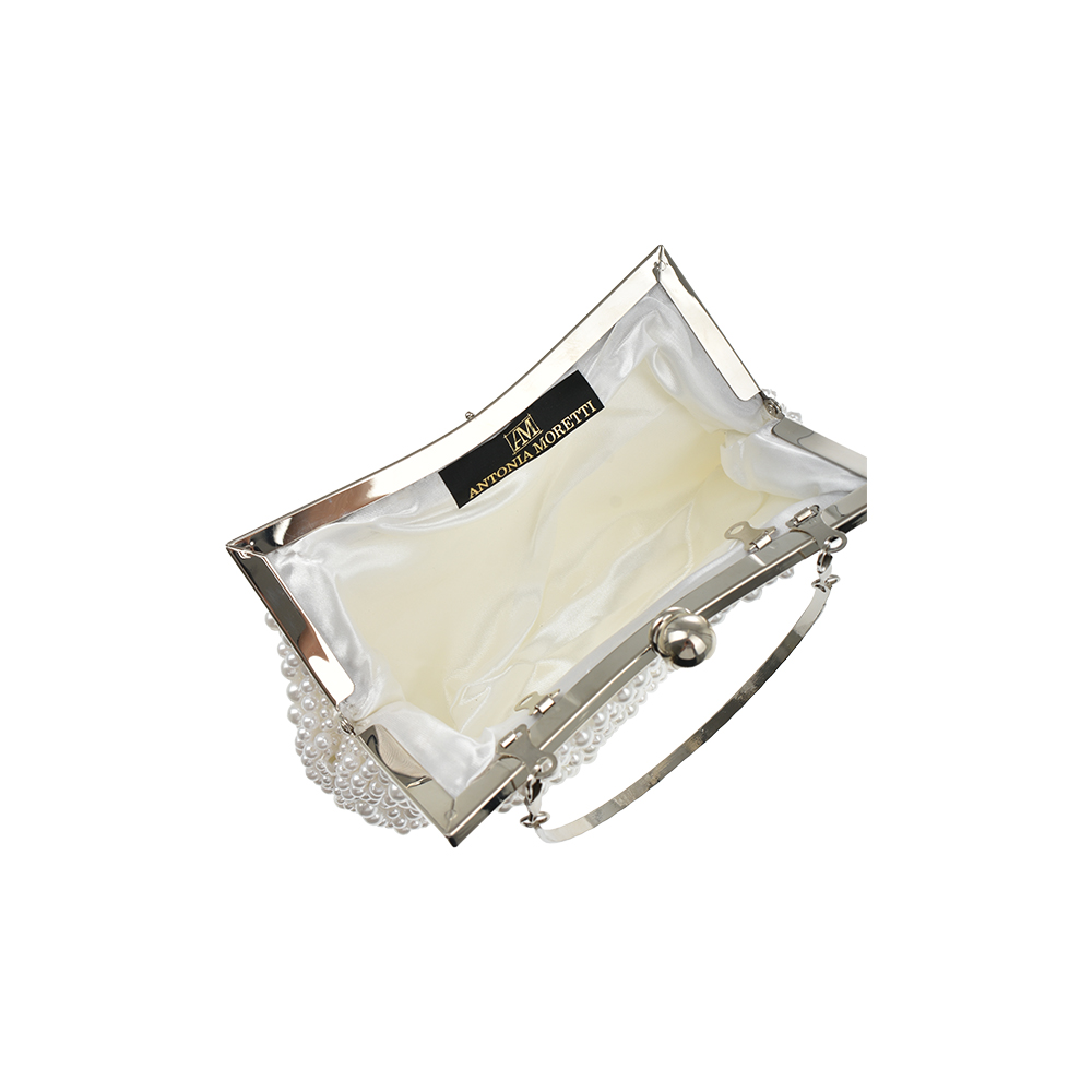 Geanta de ocazie Antonia Moretti AM1273, Alb, #4, Bagsy