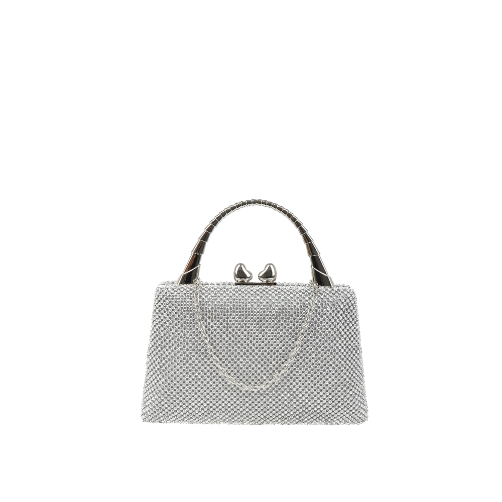 Geanta de ocazie Antonia Moretti AM1283, Argintiu, #3, Bagsy