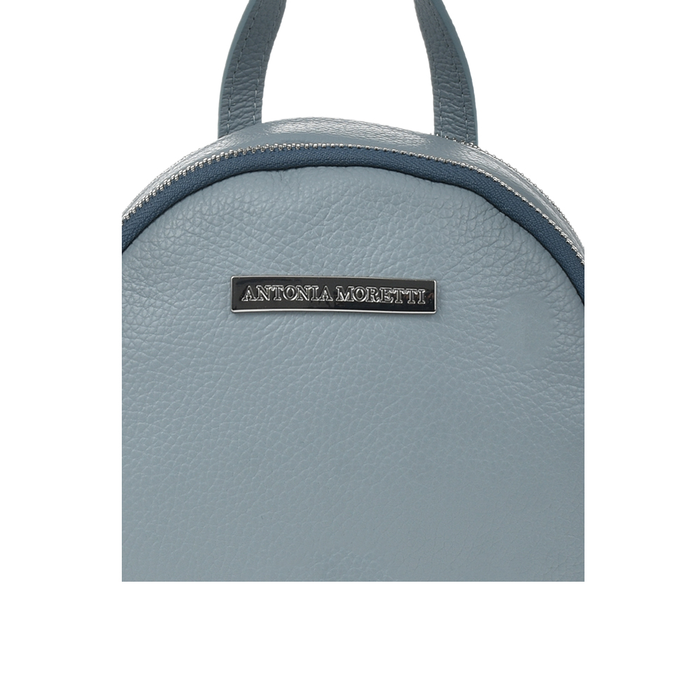 Rucsac dama din piele naturala Antonia Moretti AM1286, Bleu, #5, Bagsy