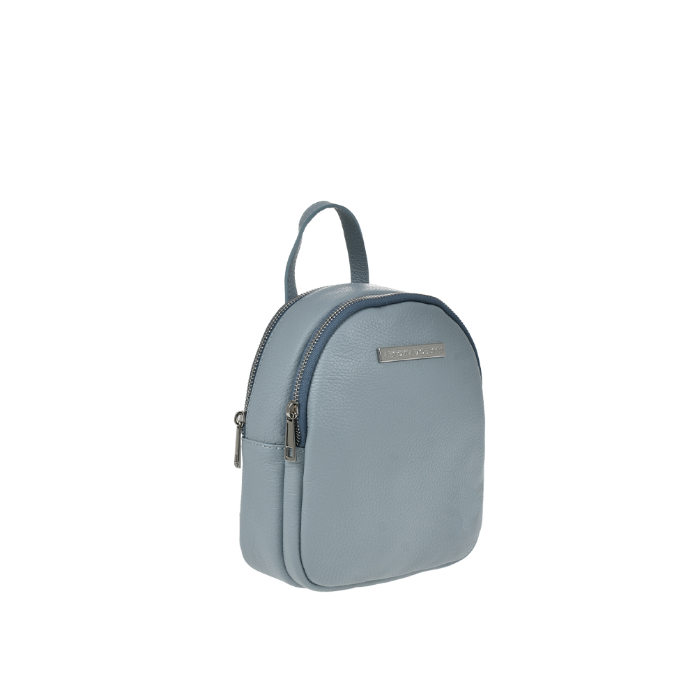 Rucsac dama din piele naturala Antonia Moretti AM1286, Bleu, #2, Bagsy