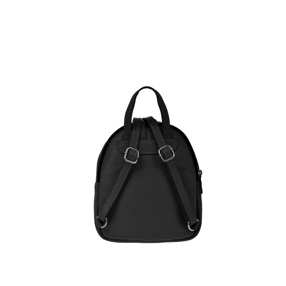 Rucsac dama din piele naturala Antonia Moretti AM1286, Negru, #3, Bagsy