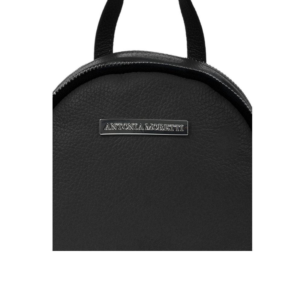 Rucsac dama din piele naturala Antonia Moretti AM1286, Negru, #5, Bagsy