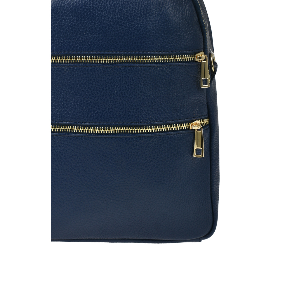 Rucsac dama din piele naturala Antonia Moretti AM1287, Albastru, #5, Bagsy