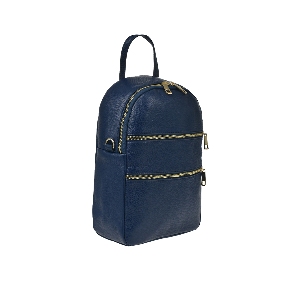 Rucsac dama din piele naturala Antonia Moretti AM1287, Albastru, #2, Bagsy