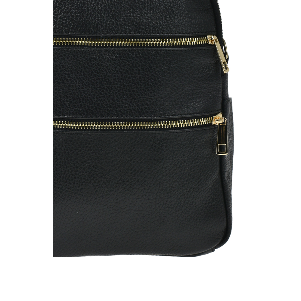 Rucsac dama din piele naturala Antonia Moretti AM1287, Negru, #5, Bagsy