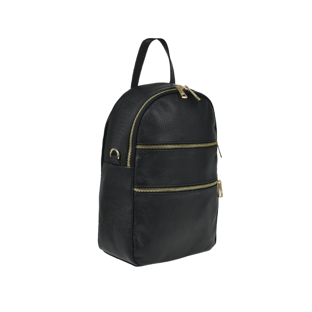 Rucsac dama din piele naturala Antonia Moretti AM1287, Negru, #2, Bagsy