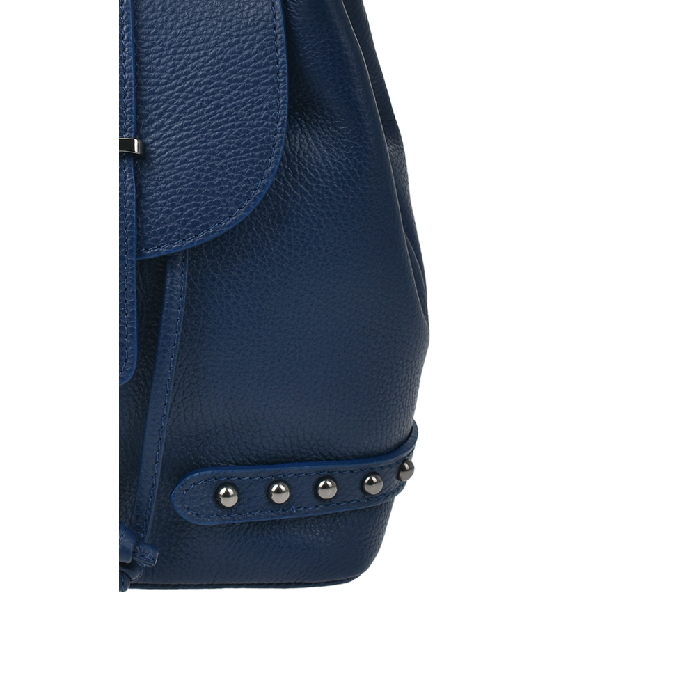 Rucsac din piele naturala Antonia Moretti AM1297, Albastru, #5, Bagsy