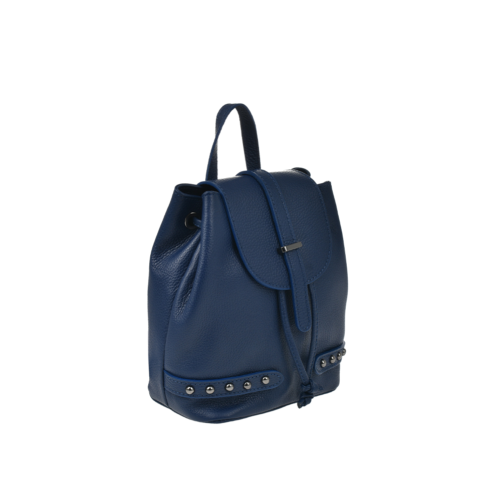 Rucsac din piele naturala Antonia Moretti AM1297, Albastru, #2, Bagsy