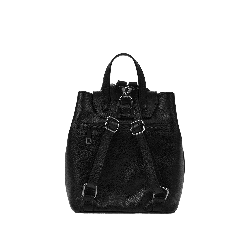 Rucsac din piele naturala Antonia Moretti AM1297, Negru, #3, Bagsy