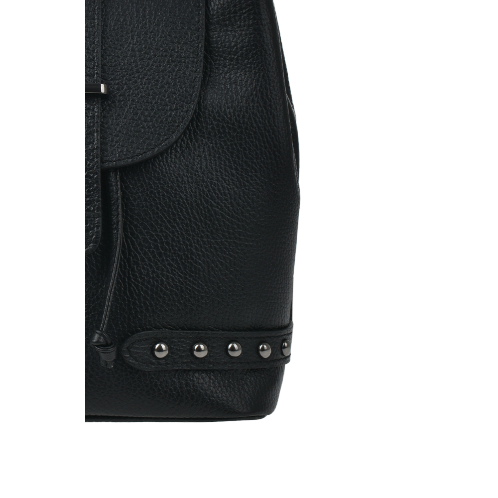 Rucsac din piele naturala Antonia Moretti AM1297, Negru, #5, Bagsy