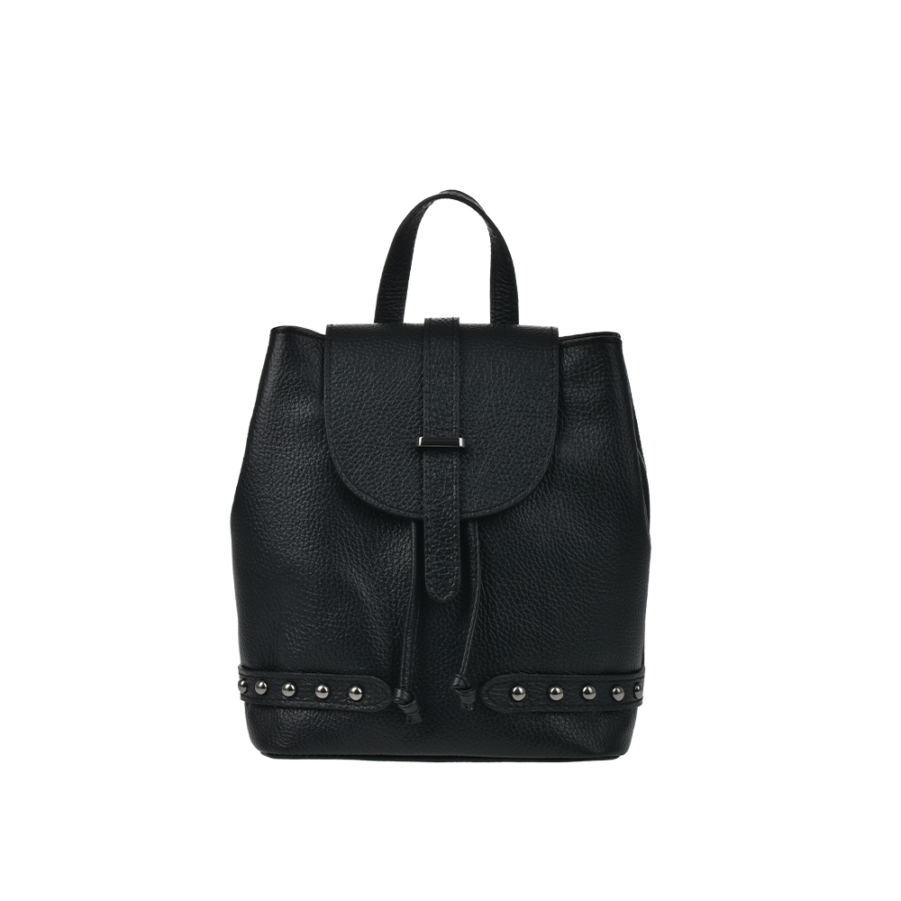 Rucsac din piele naturala Antonia Moretti AM1297, Negru, #1, Bagsy