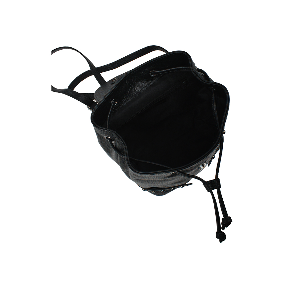 Rucsac din piele naturala Antonia Moretti AM1297, Negru, #4, Bagsy