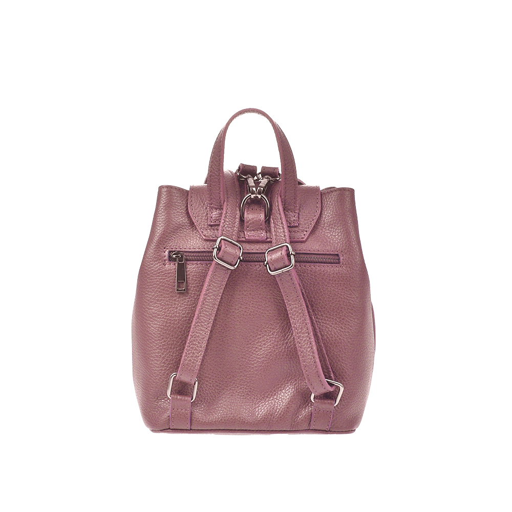 Rucsac din piele naturala Antonia Moretti AM1297, Lila, #3, Bagsy
