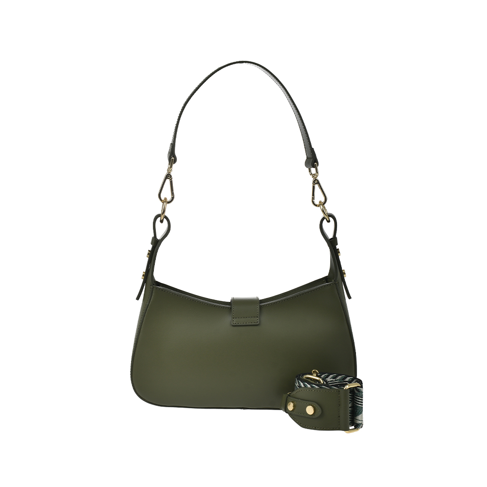 Geanta dama din piele naturala Antonia Moretti AM1299, Verde, #3, Bagsy