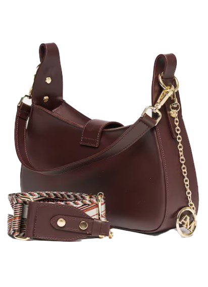 Geanta dama din piele naturala Antonia Moretti AM1299, Visiniu, #2, Bagsy