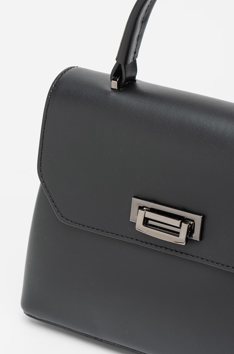 Geanta de mana din piele naturala Antonia Moretti AM1304, Negru, #6, Bagsy