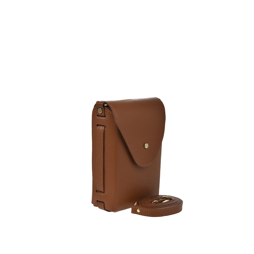 Geanta de umar din piele naturala Antonia Moretti AM1309, Cognac, #2, Bagsy