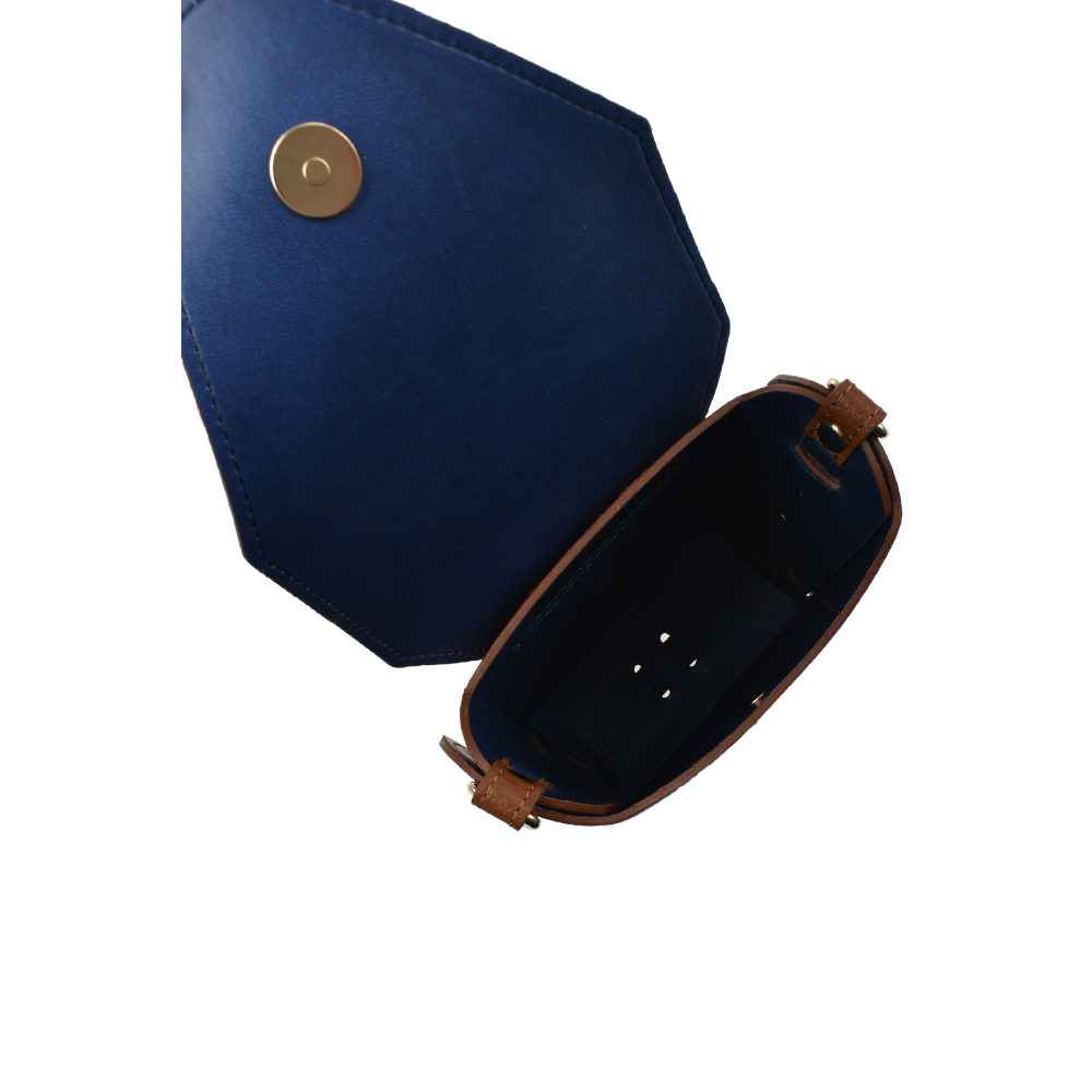 Geanta de umar din piele naturala Antonia Moretti AM1309, Cognac, #4, Bagsy