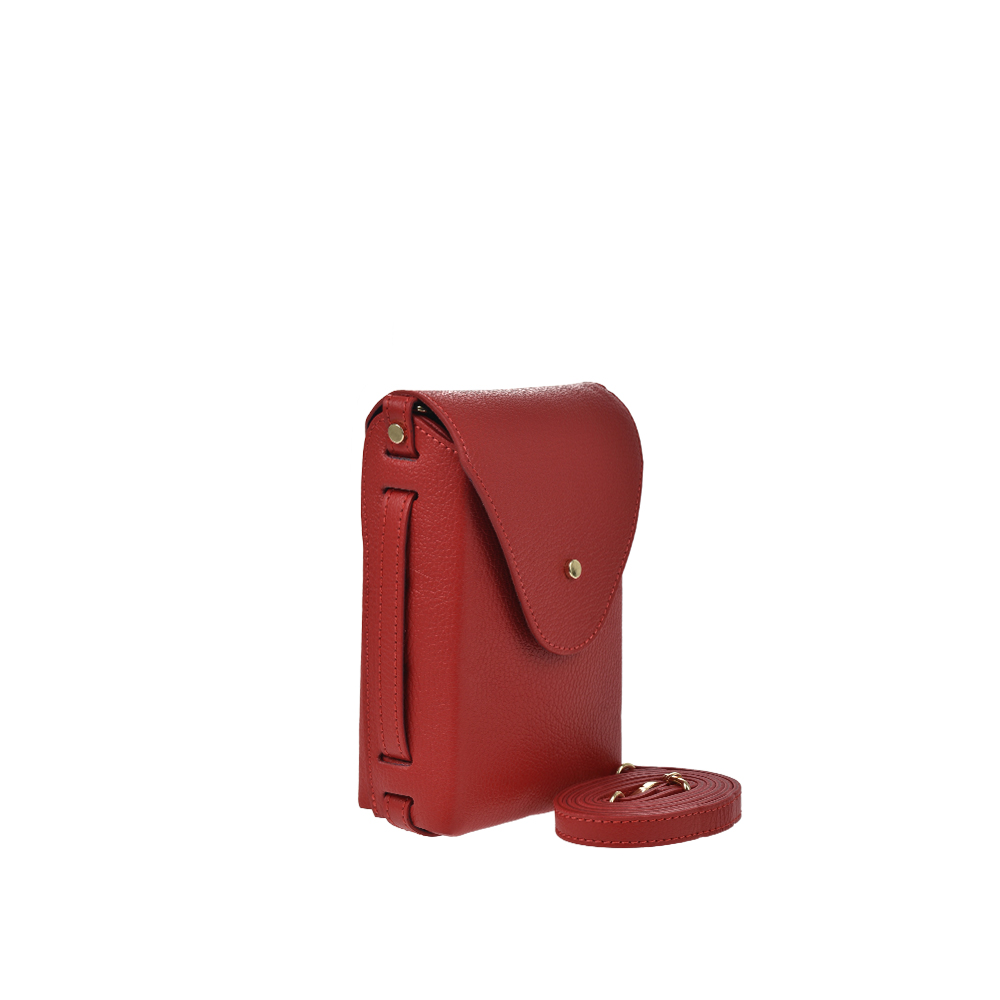 Geanta de umar din piele naturala Antonia Moretti AM1309, Rosu, #2, Bagsy