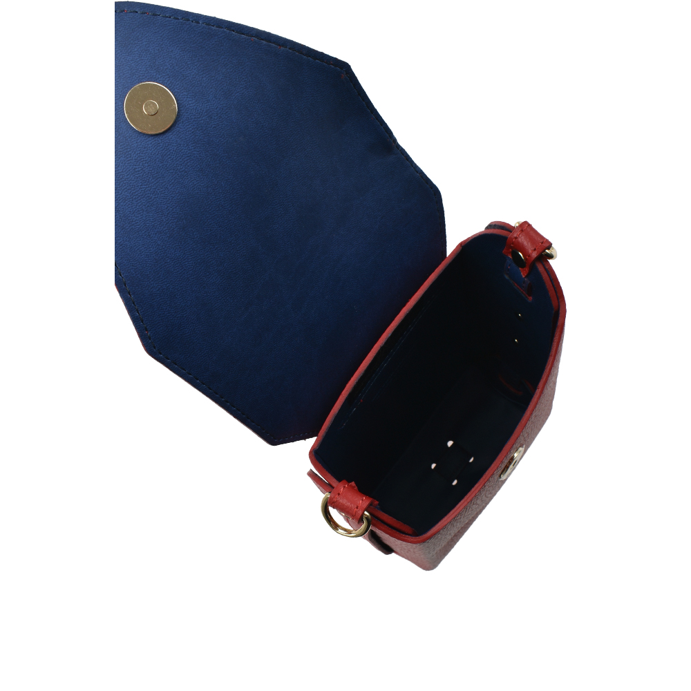 Geanta de umar din piele naturala Antonia Moretti AM1309, Rosu, #4, Bagsy