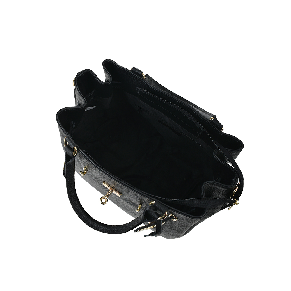 Geanta de mana din piele naturala Antonia Moretti AM1318, Nero, #4, Bagsy